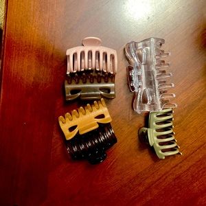 6 Claw Clips - small to medium